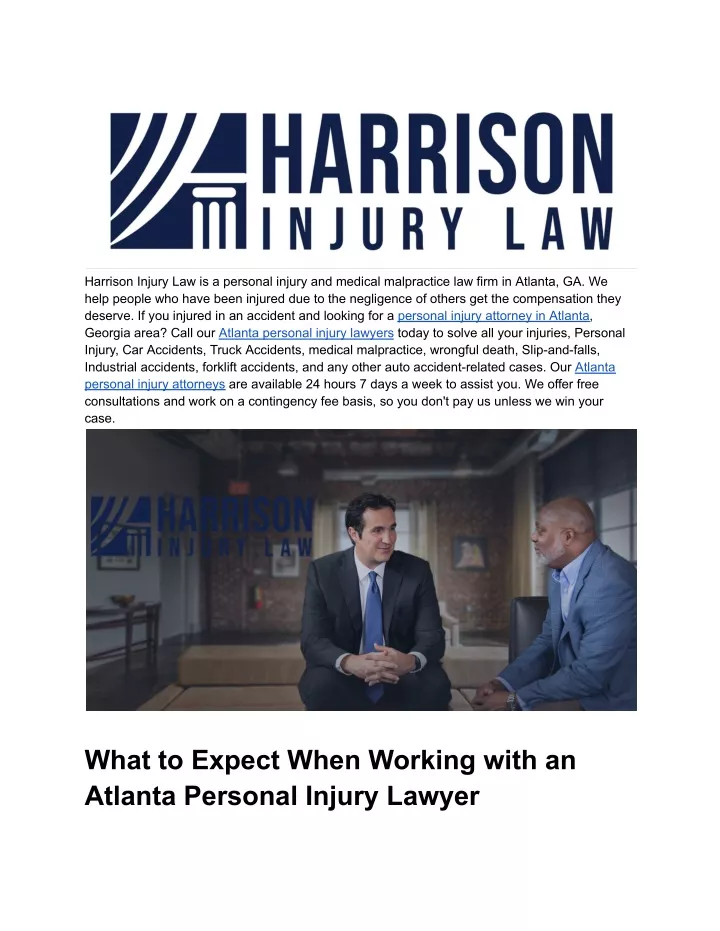 harrison injury law is a personal injury