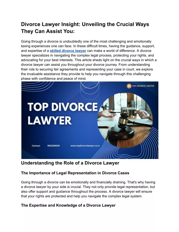 divorce lawyer insight unveiling the crucial ways