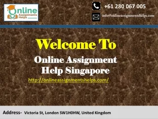 Online Assignment Help Singapore PPT