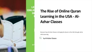 The Rise of Online Quran Learning in the USA