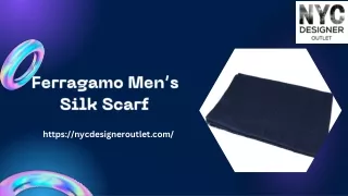 Buy Ferragamo Men’s Silk Scarf at NYC Designer Outlet