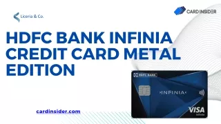INFINIA Metal Card Benefits: A Comprehensive Overview