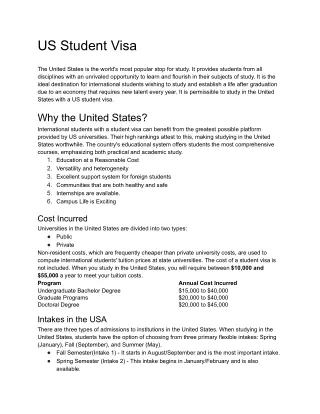 US student Visa F2 Requirements