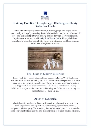 Family Law Firms Leeds-Liberty Solicitors