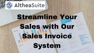 Streamline Your Sales with Our Sales Invoice System