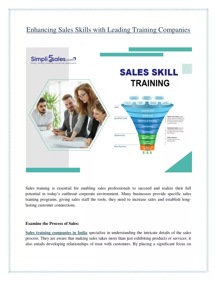 enhancing sales skills with leading training