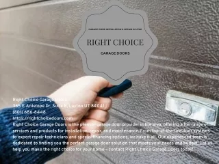 Garage Door Installation & Repair in Utah