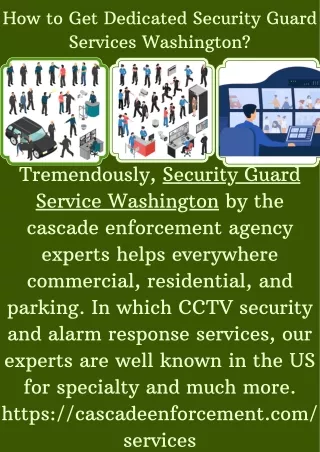 How to Get Dedicated Security Guard Services Washington
