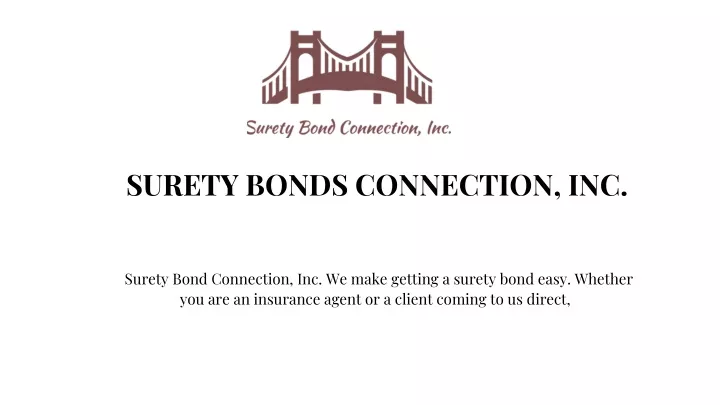 surety bonds connection inc