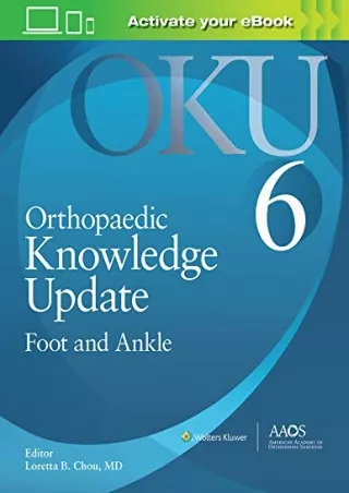 PDF_ Orthopaedic Knowledge Update: Foot and Ankle 6: Print   Ebook