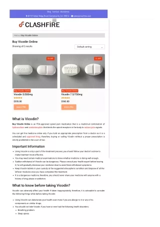 Buy Generic Vicodin Online Overnight