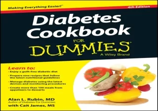 DOWNLOAD PDF Diabetes Cookbook For Dummies