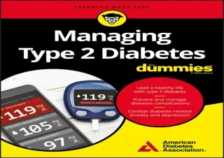 DOWNLOAD PDF Managing Type 2 Diabetes For Dummies