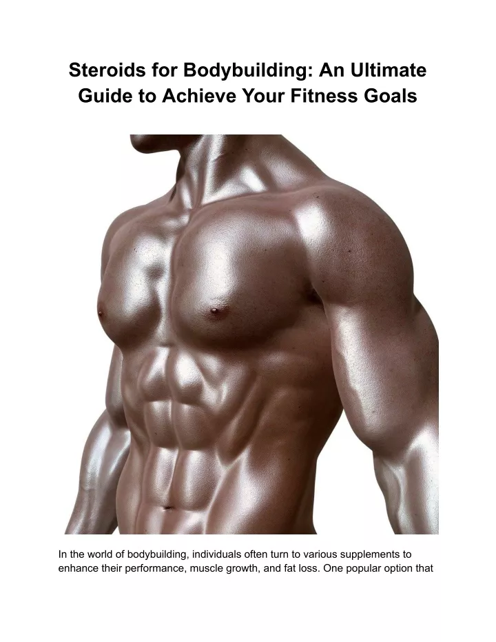 steroids for bodybuilding an ultimate guide