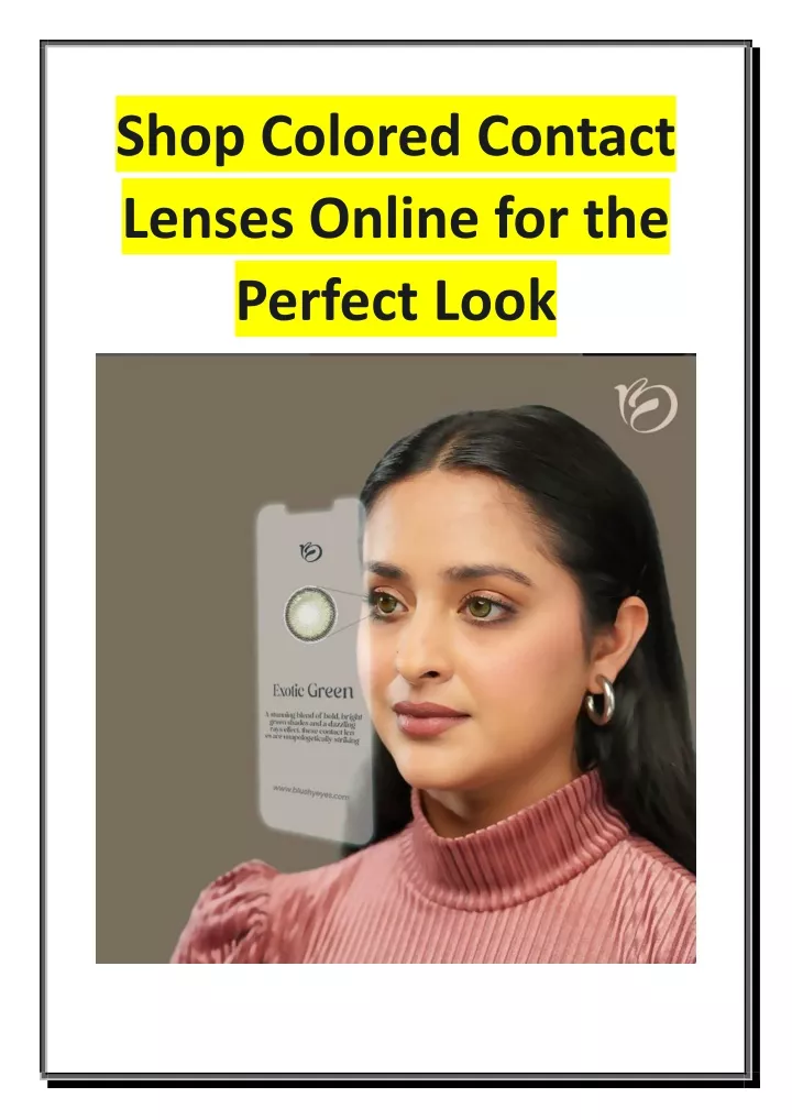 shop colored contact lenses online
