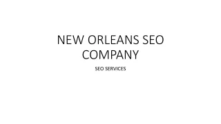 NEW ORLEANS SEO COMPANY