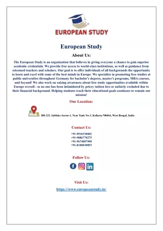 Learn, Work & Explore Europe With Our Ausbuildung Program | Free Study In Europe