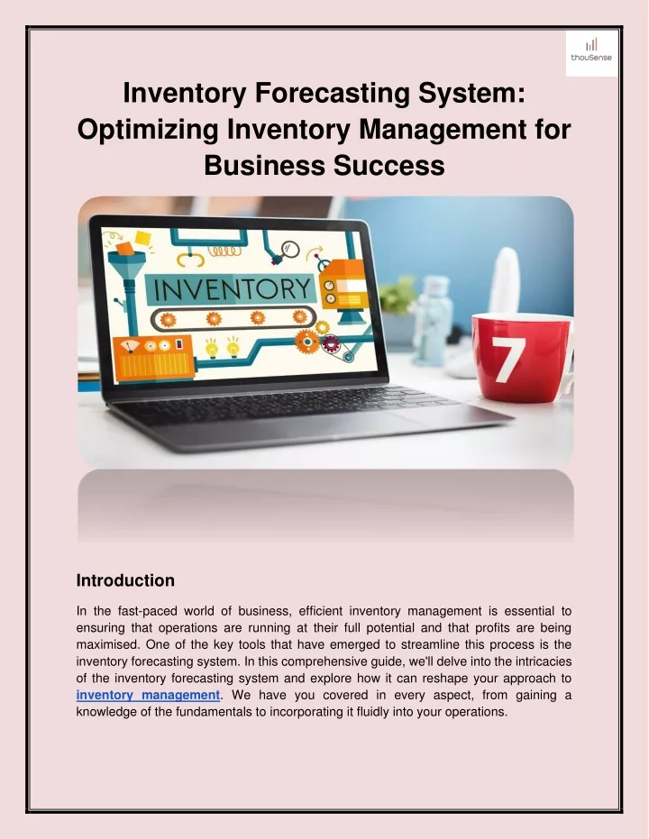 inventory forecasting system optimizing inventory