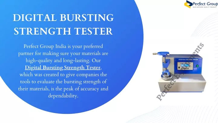 digital bursting strength tester