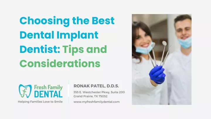 choosing the best dental implant dentist tips