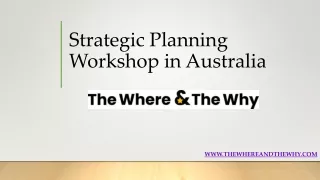 Strategic Planning Workshop in Australia