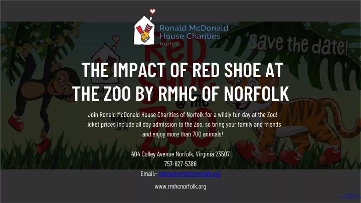 the impact of red shoe at the zoo by rmhc