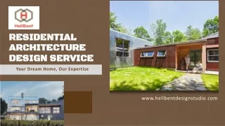 Residential Architecture Design Service - Your Dream Home, Our Expertise