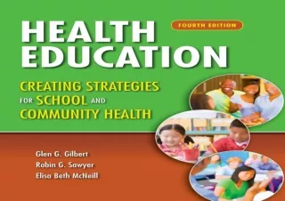 PDF Health Education: Creating Strategies for School & Community Health: Creatin