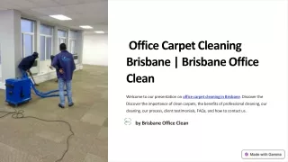 The Ultimate Guide to Office Carpet Cleaning in Brisbane