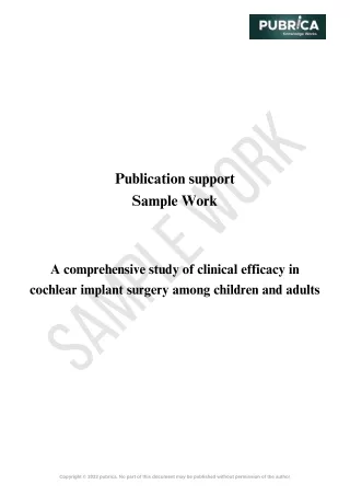 A comprehensive study of clinical efficacy in cochlear implant surgery among children and adults