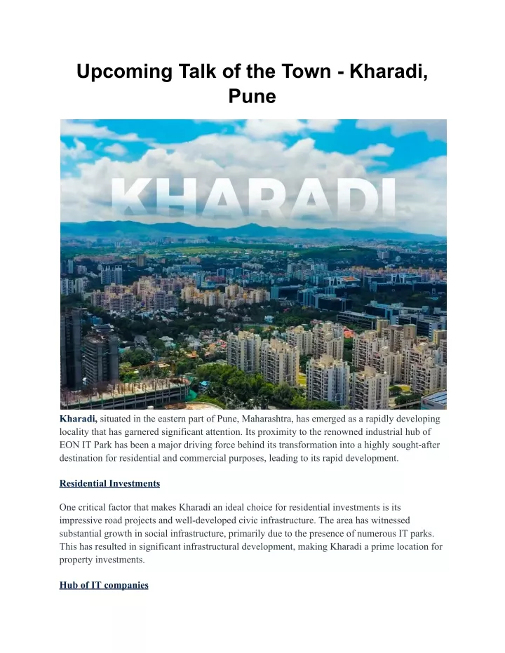 upcoming talk of the town kharadi pune