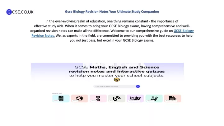 gcse biology revision notes your ultimate study