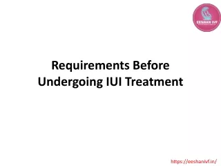 Requirements before undergoing IUI Treatment