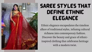 Saree Styles ThatDefine EthnicElegance_Cotlin