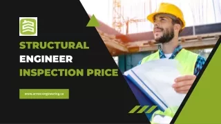 Introduction to structural engineer inspection price