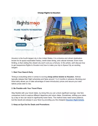 cheap flights to houston