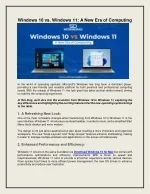 Windows 10 vs. Windows 11: A New Era of Computing - slide 1