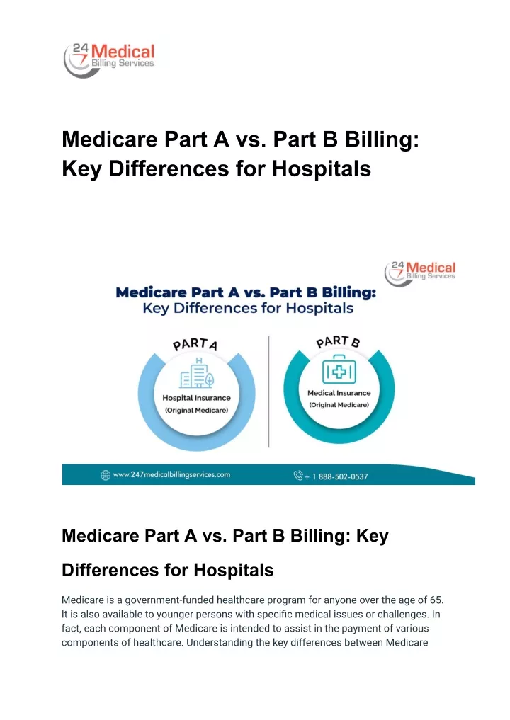 PPT - Medicare Part A Vs. Part B Billing_ Key Differences For Hospitals ...