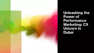unleashing the power of performance marketing