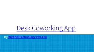 desk coworking app