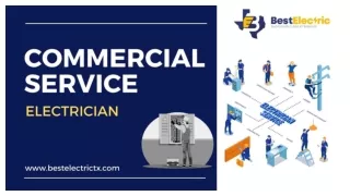 Commercial service electrician