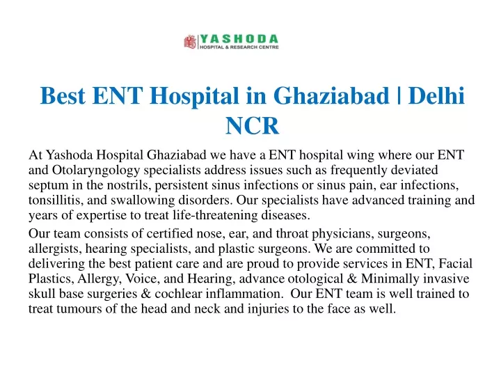 best ent hospital in ghaziabad delhi ncr