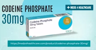 Effective Pain Relief: Codeine Phosphate 30mg at Meds4Healthcare