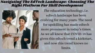 navigating the edtech landscape choosing
