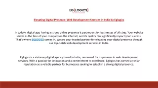 elevating digital presence web development