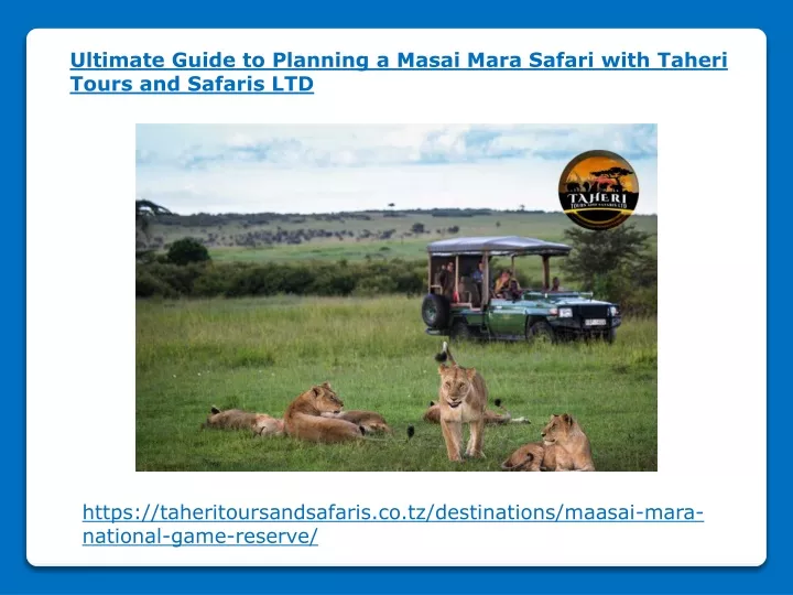 ultimate guide to planning a masai mara safari