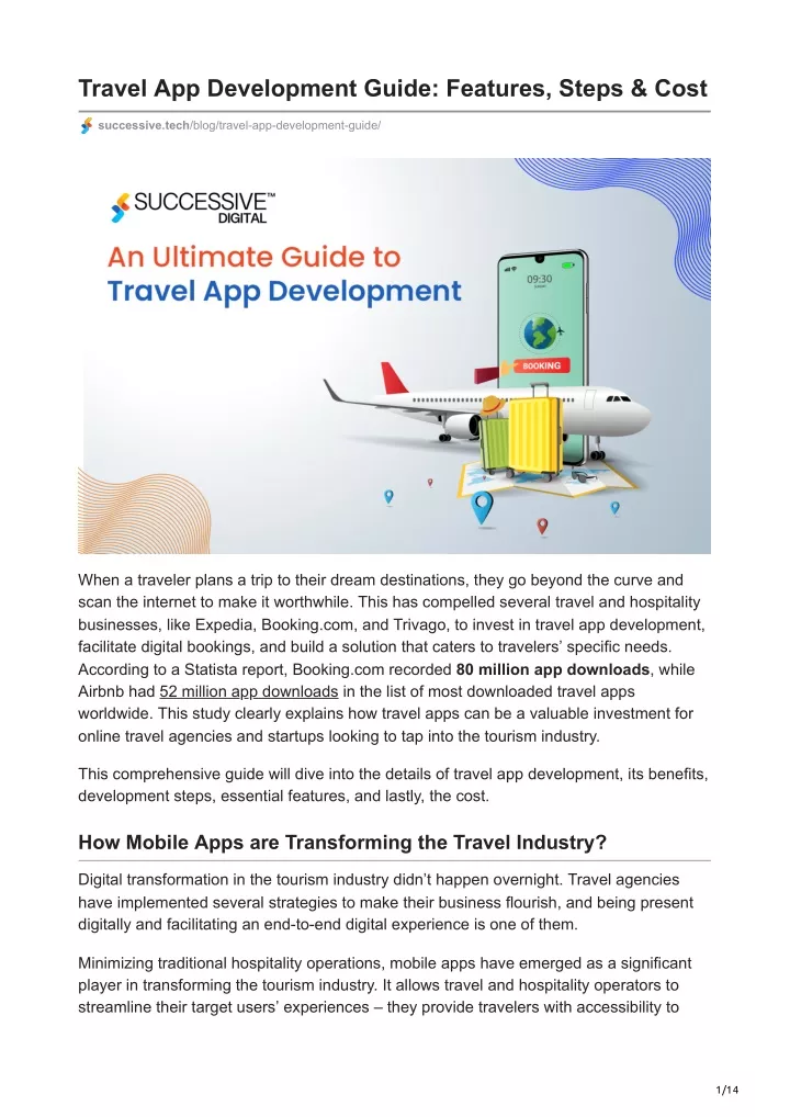 travel app development guide features steps cost