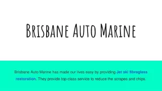 Jet ski Paint Brisbane  | Jet Ski Service and Repair | BAM