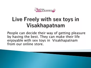 Buy best adult toys in Visakhapatnam | Thats Pleasure