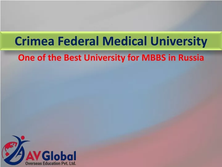 crimea federal medical university